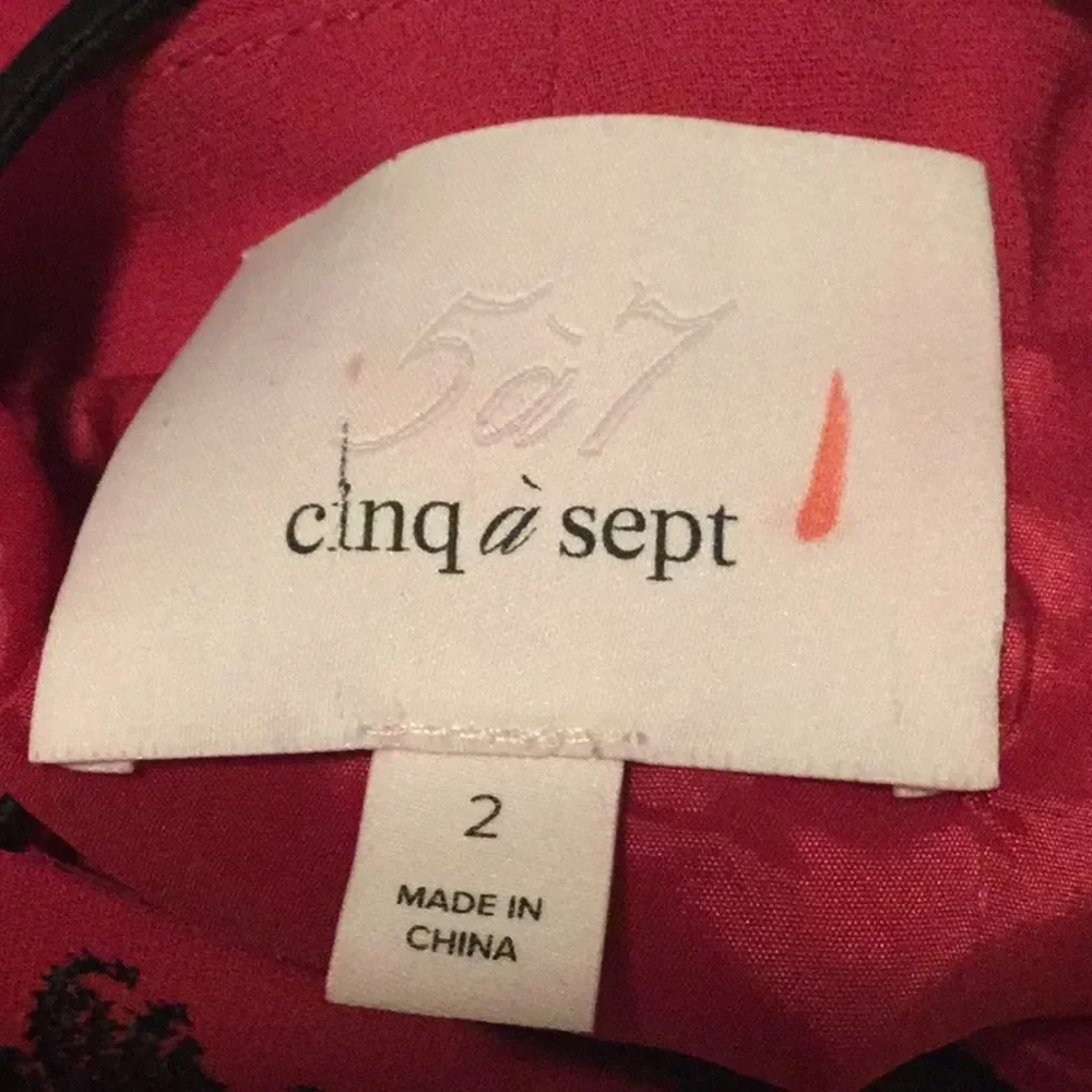 Cinq a Sept Embroidered Lace-Up Back Dress - Picture 12 of 13
